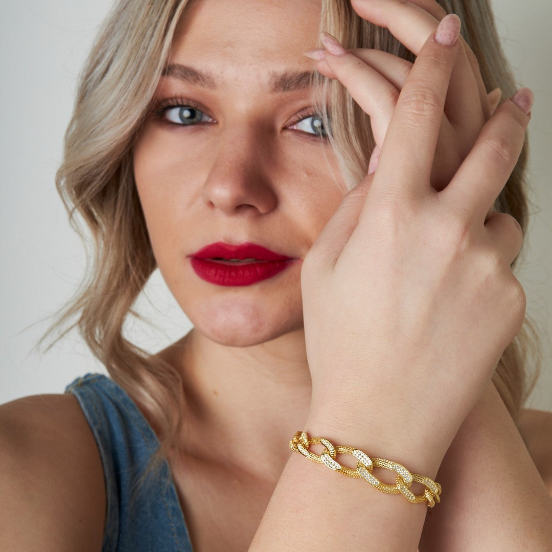 Kalın Gurme Bilezik - 925 GÜMÜŞ