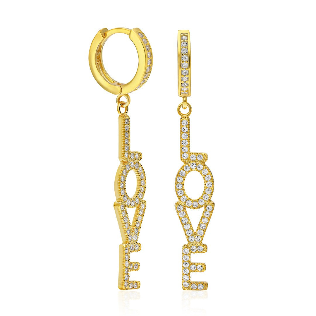 Love Küpeleri - 925 GÜMÜŞ