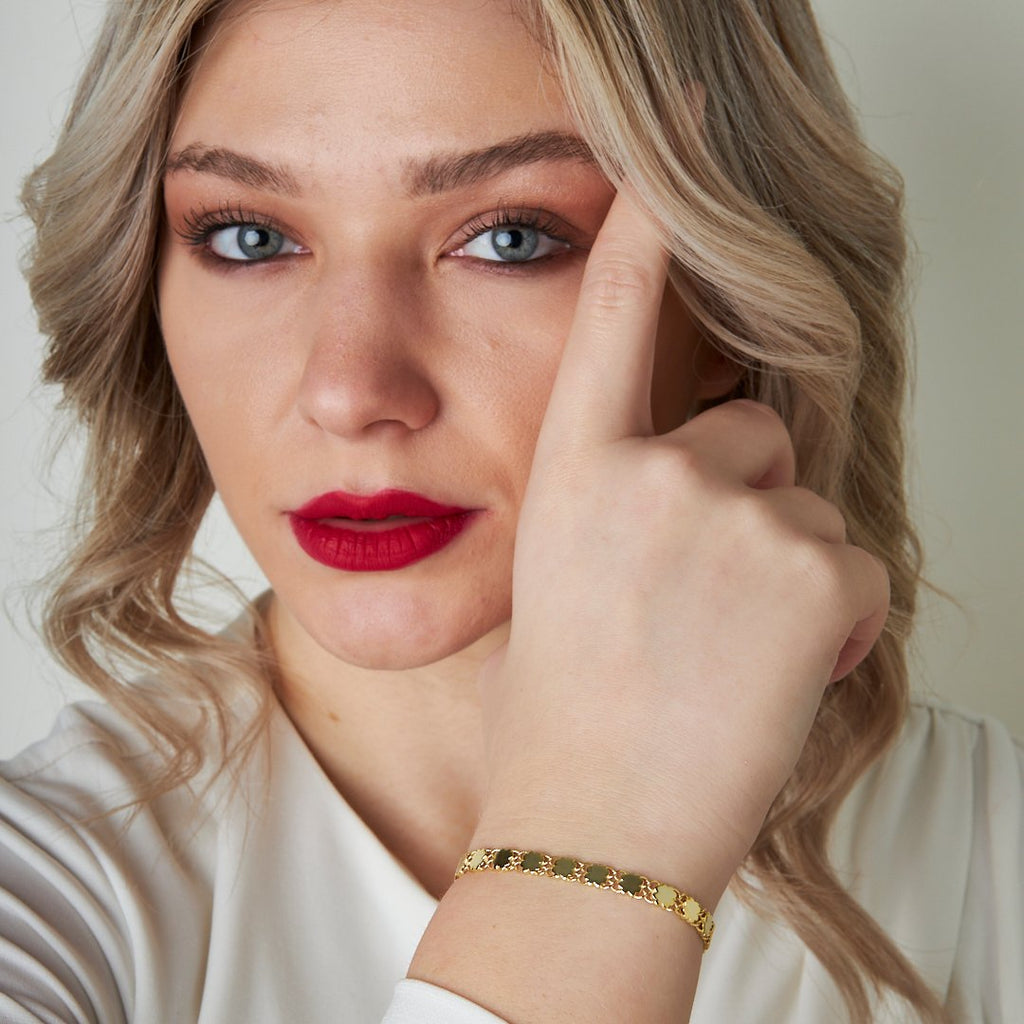 Çınar Yaprağı Bileklik - 925 GÜMÜŞ