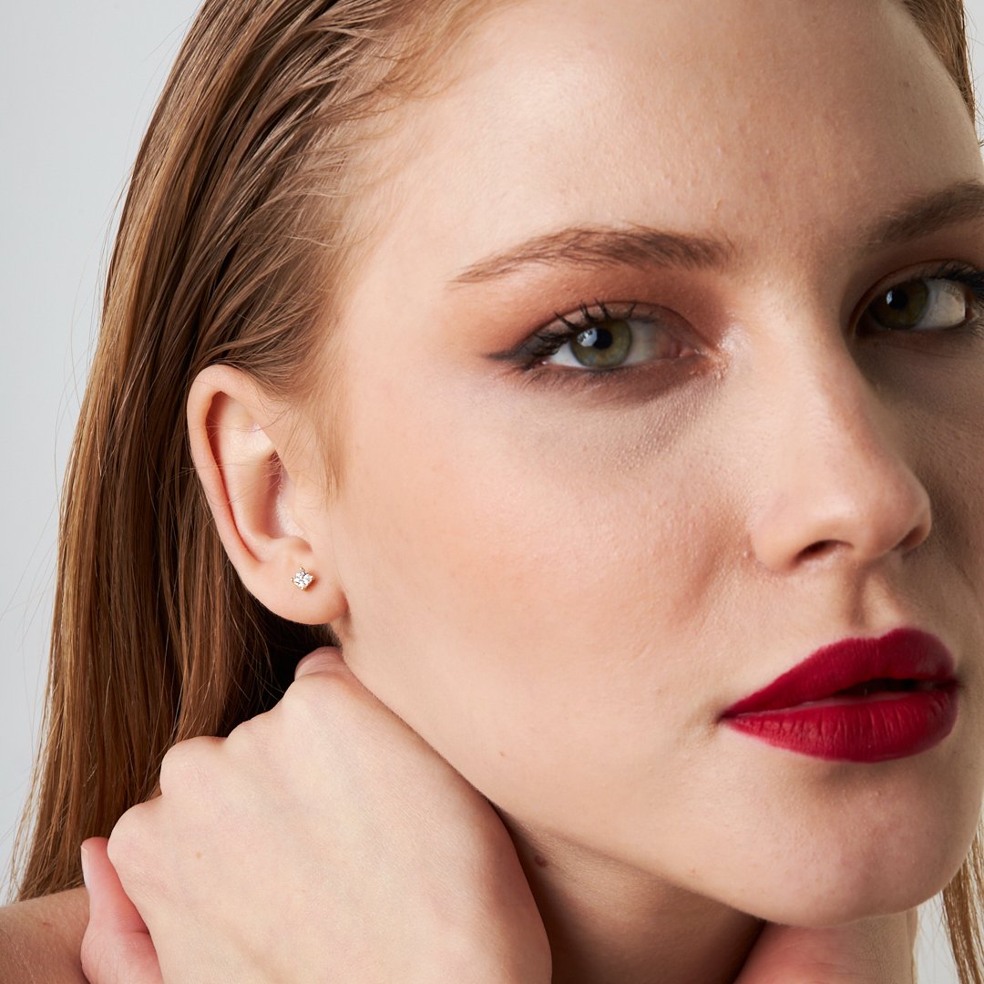 Tek Taş Piercing - 925 GÜMÜŞ