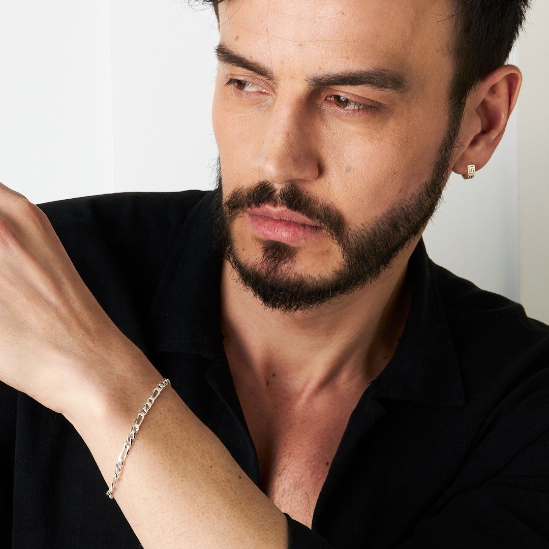 Figaro Model Zincir Bileklik - 925 GÜMÜŞ