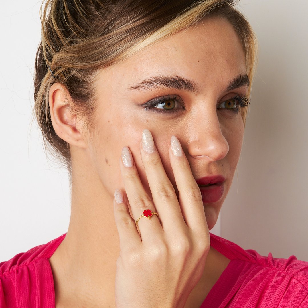 Şanslı Yonca Yüzüğü - 925 GÜMÜŞ