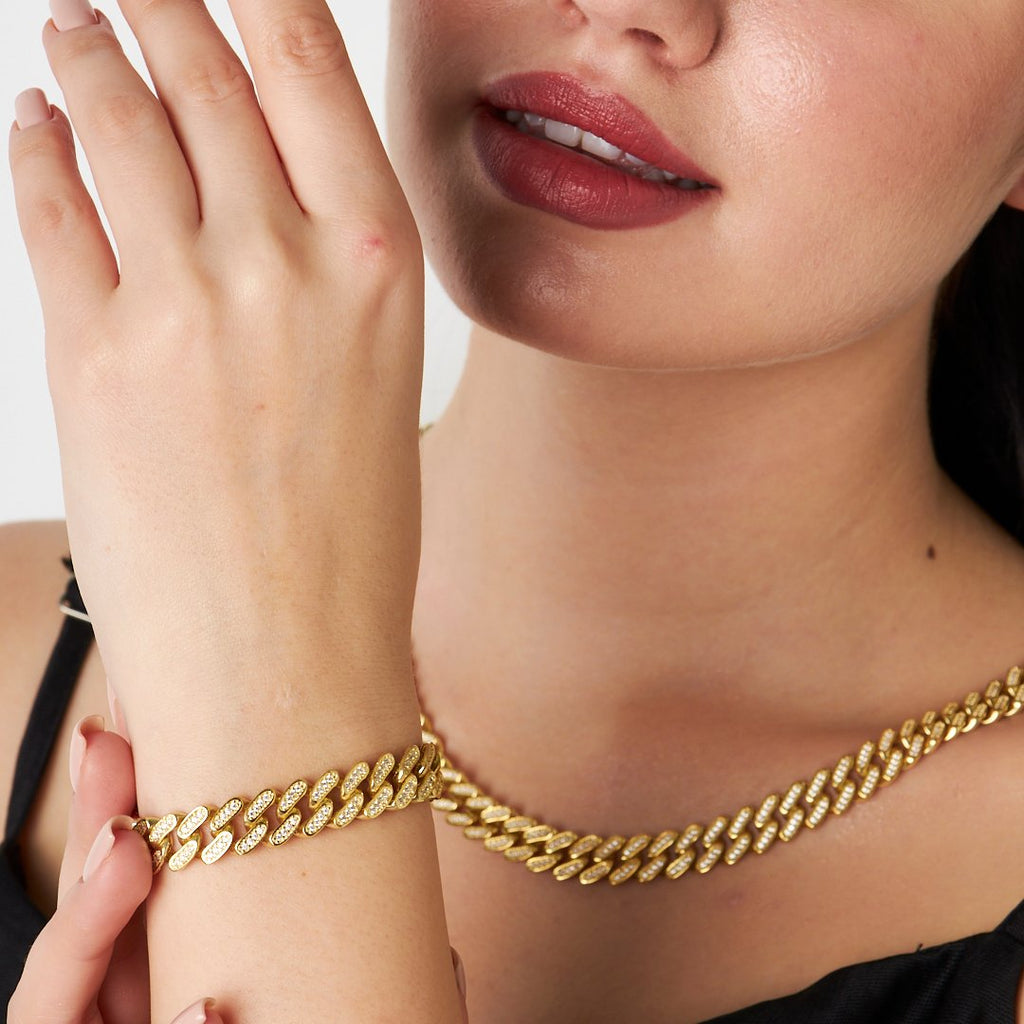 Taşlı Kalın Gurme Set - 925 GÜMÜŞ