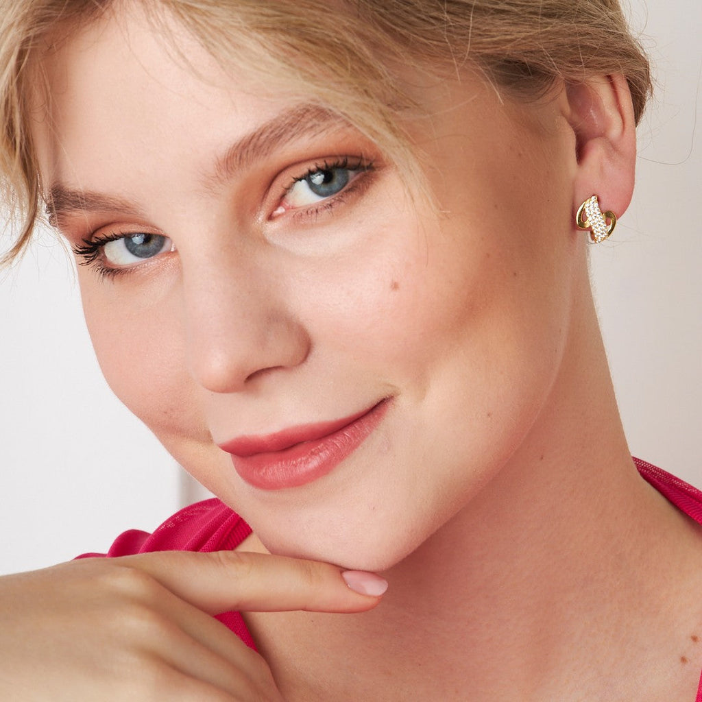 Favori Taşlı Küpeler2 - 925 GÜMÜŞ