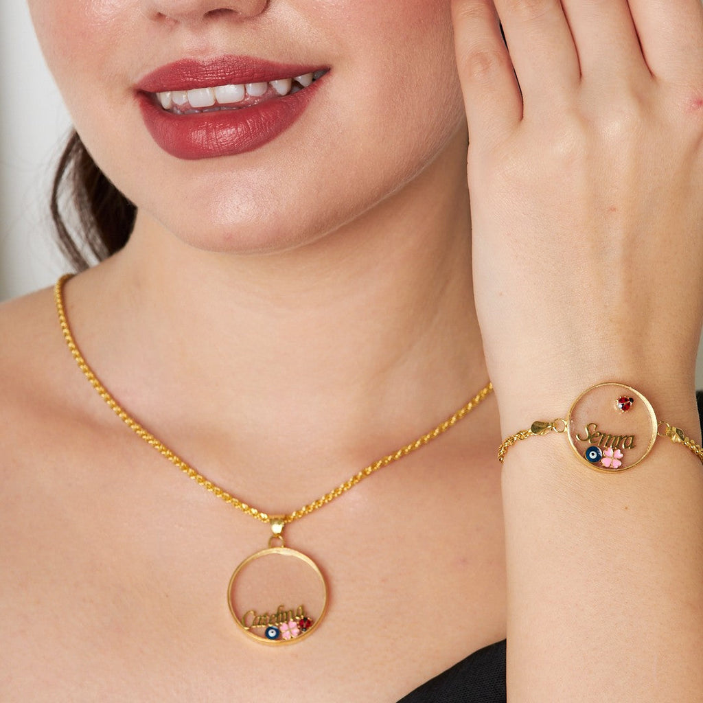 İsimli Çerçeve Set - 925 GÜMÜŞ