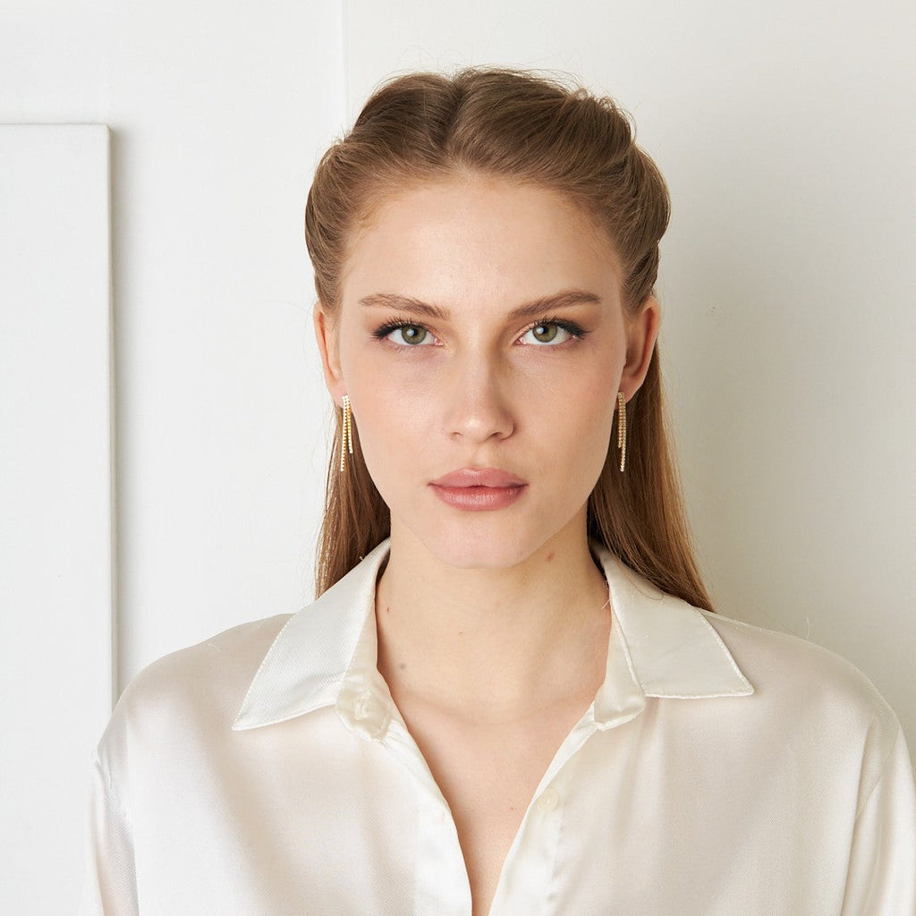 Su Yolları Küpesi - 925 GÜMÜŞ