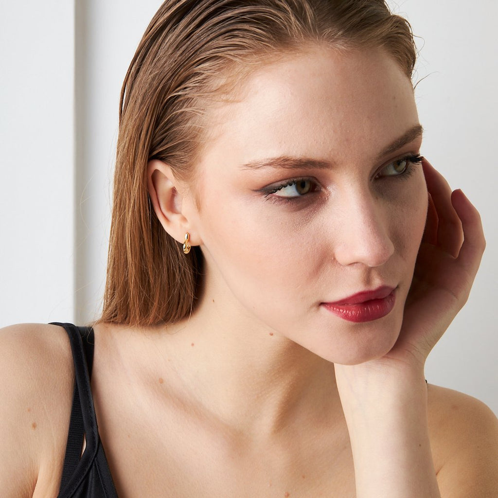 Kalp Delici Küpe - 925 GÜMÜŞ