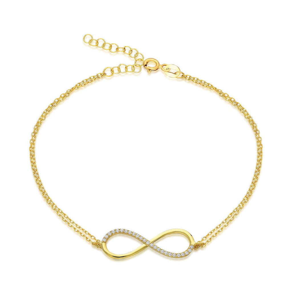 Taşlı Sonsuzluk Bilekliği - 925 GÜMÜŞ