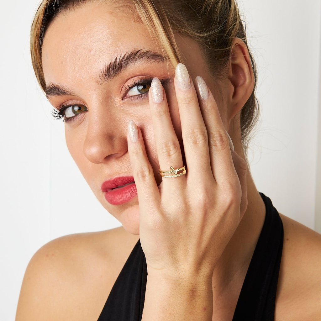 Kelebek Yüzük - 925 GÜMÜŞ