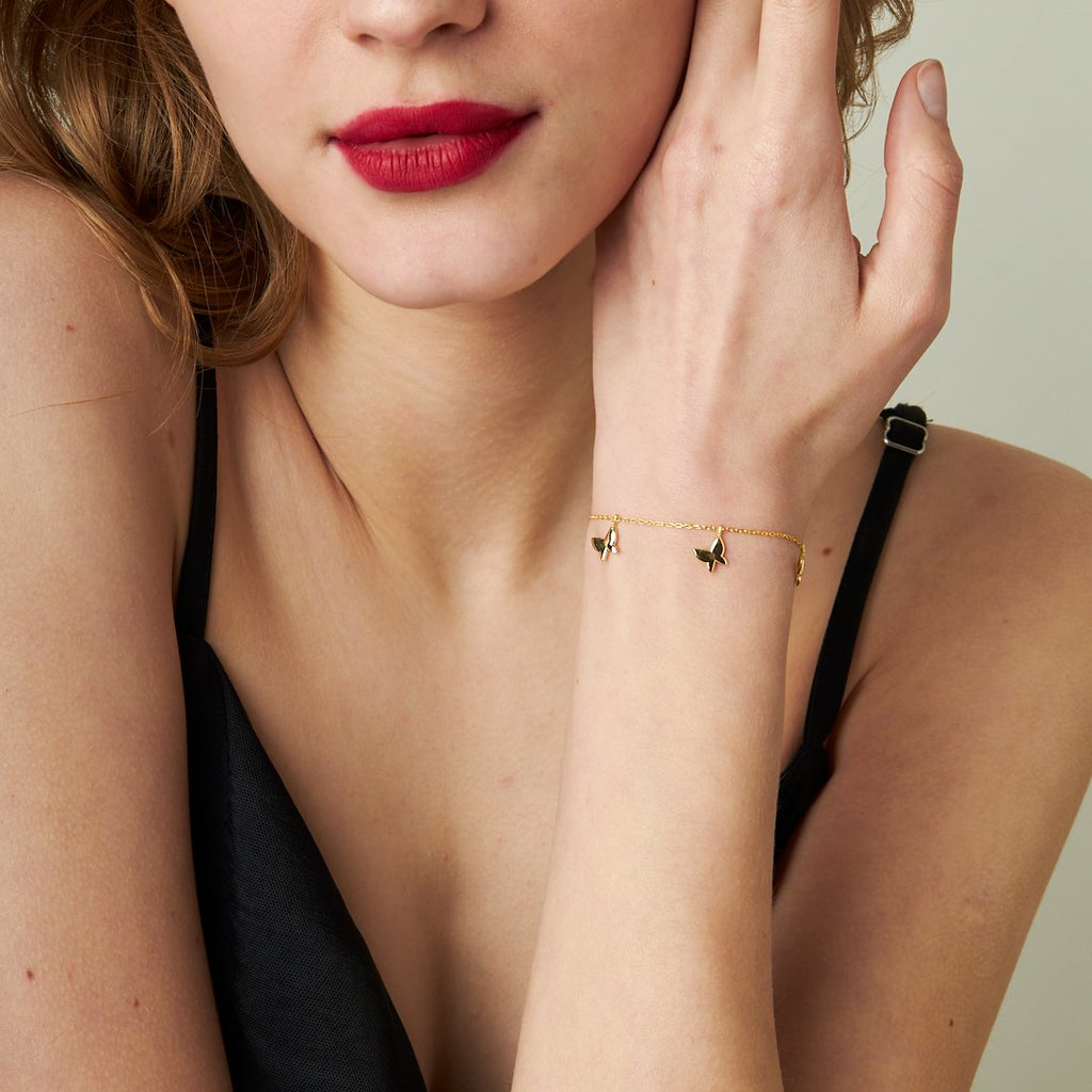 Basit Kelebek Bileklik - 925 GÜMÜŞ