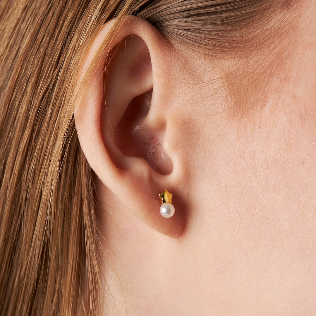 İnci Yıldız Pirsing - 925 GÜMÜŞ