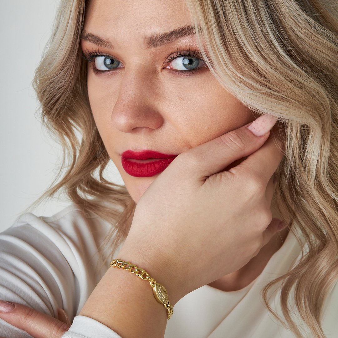 Gurme Taşlı Bileklik - 925 GÜMÜŞ