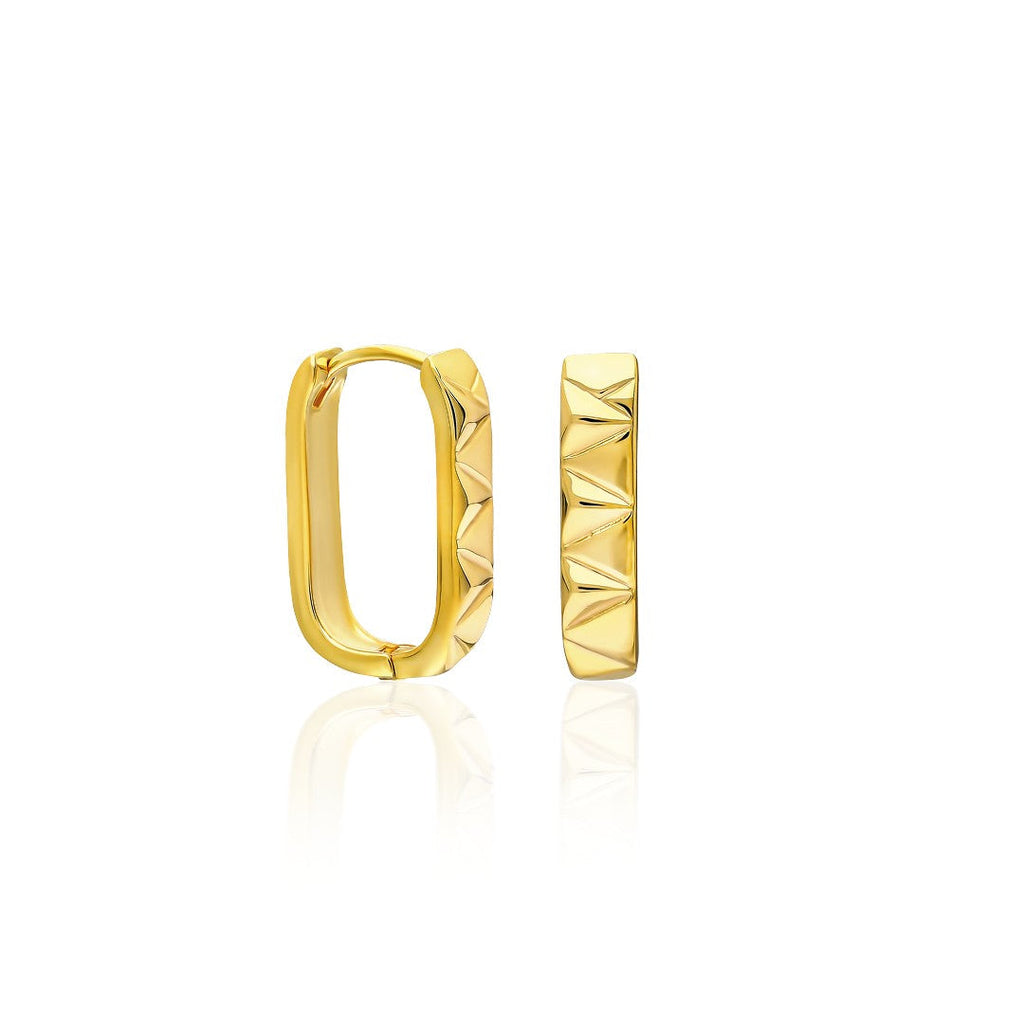 Oval Model Küpe - 925 GÜMÜŞ