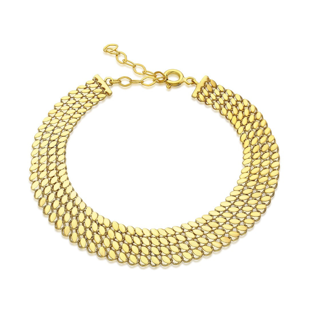 Dört Sıralı Yılan Bileklik - 925 GÜMÜŞ