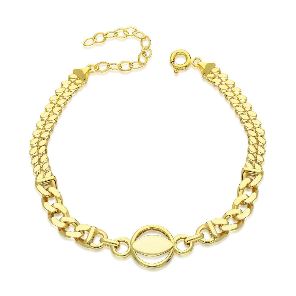 Halka Şeklinde Zincir Bileklik - 925 GÜMÜŞ