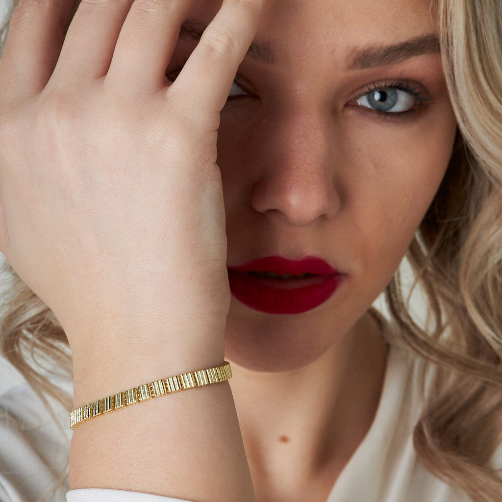 Çizgi Model Bileklik - 925 GÜMÜŞ