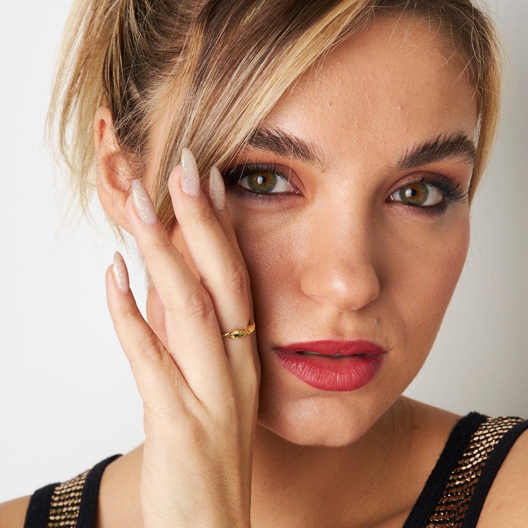 Spiral Şekilli Yüzük - 925 GÜMÜŞ