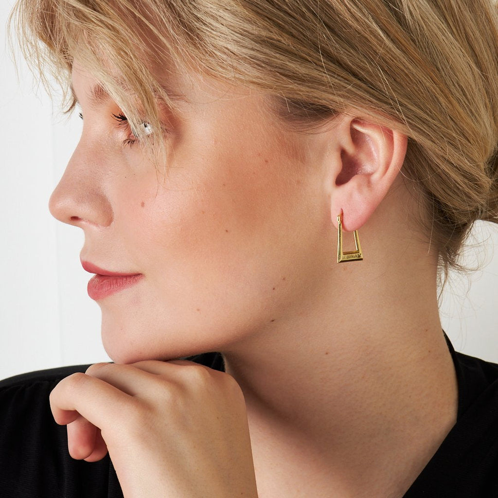 Trend Asimetrik Küpeler - 925 GÜMÜŞ