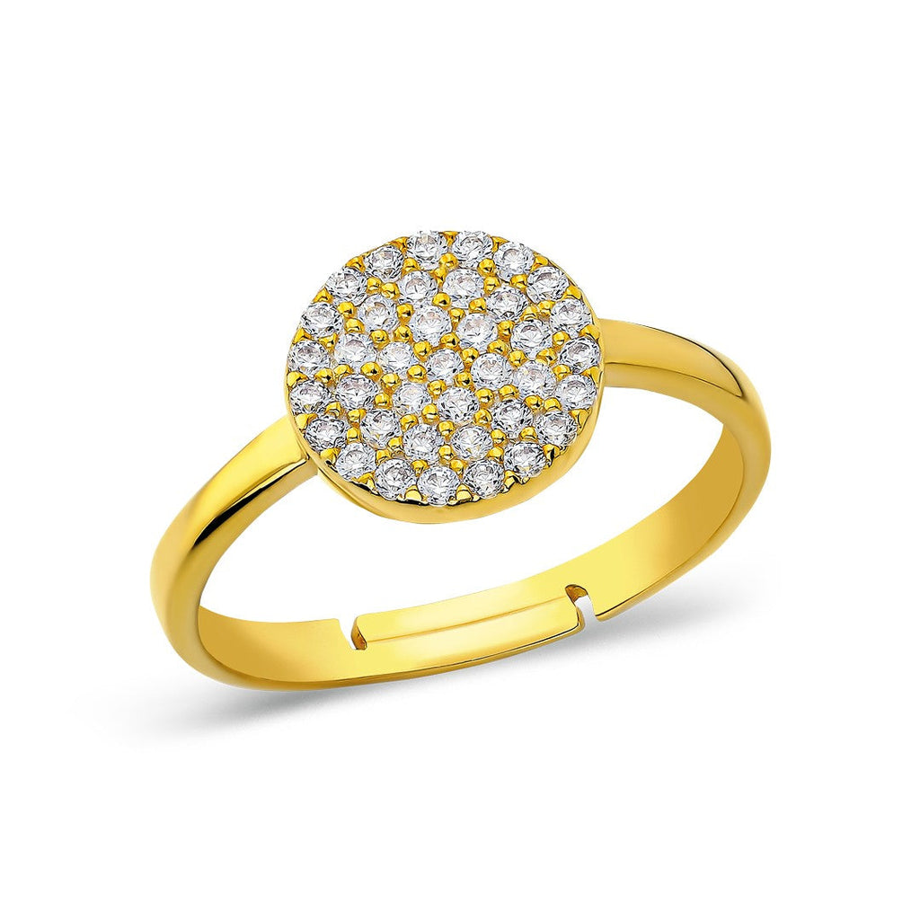 Taşlı Yuvarlak Yüzük - 925 GÜMÜŞ