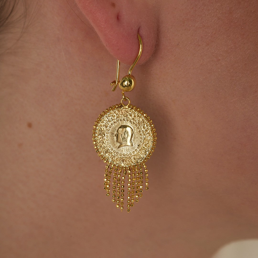 Çeyrek Püskül Küpe - 925 GÜMÜŞ