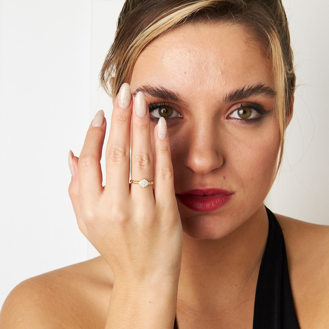 Disk Modeli Yüzük - 925 GÜMÜŞ