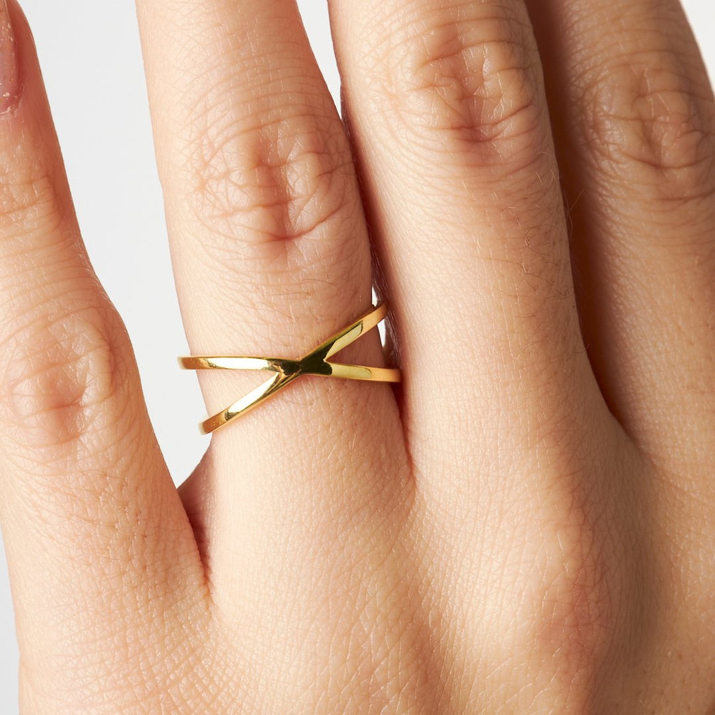 Çapraz Yüzük - 925 GÜMÜŞ