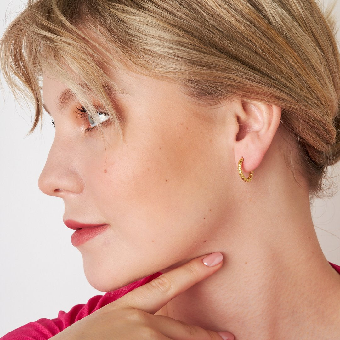 Oval Model Trend Küpe - 925 GÜMÜŞ