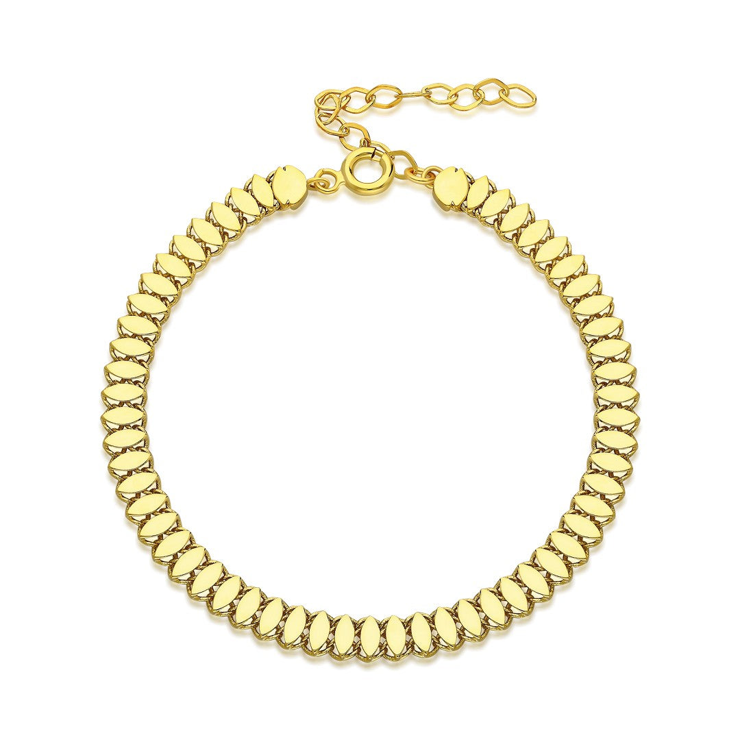 Tekne Zinciri Bilezik - 925 GÜMÜŞ