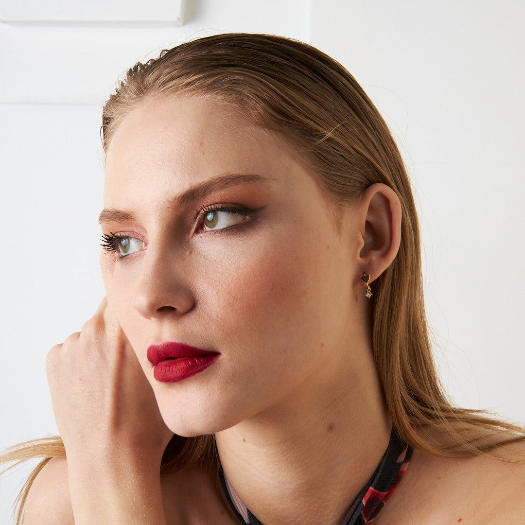 Sallanan Kalp Piercing - 925 GÜMÜŞ