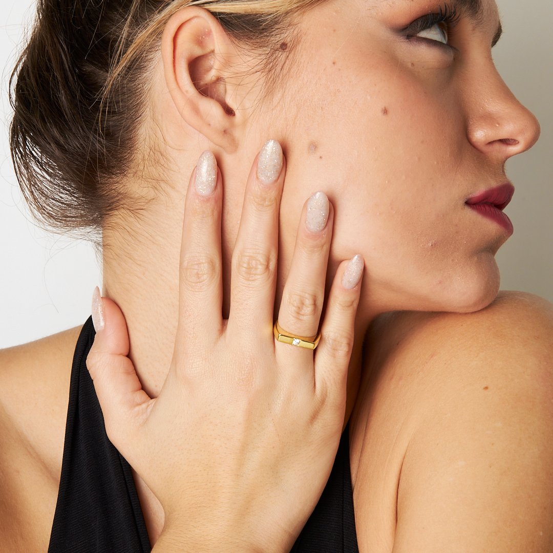 Temel Tektaş Yüzük - 925 GÜMÜŞ