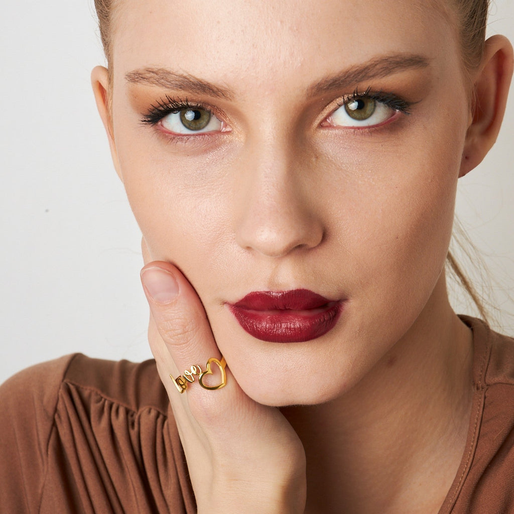 Kalpli Aşk Yüzük - 925 GÜMÜŞ