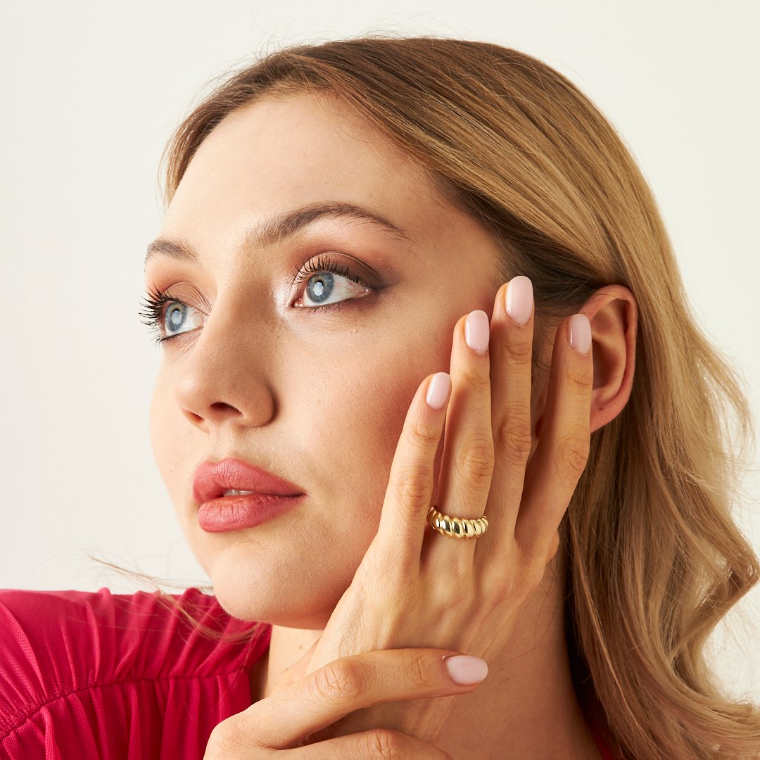 Büklüm Halka Yüzük - 925 GÜMÜŞ