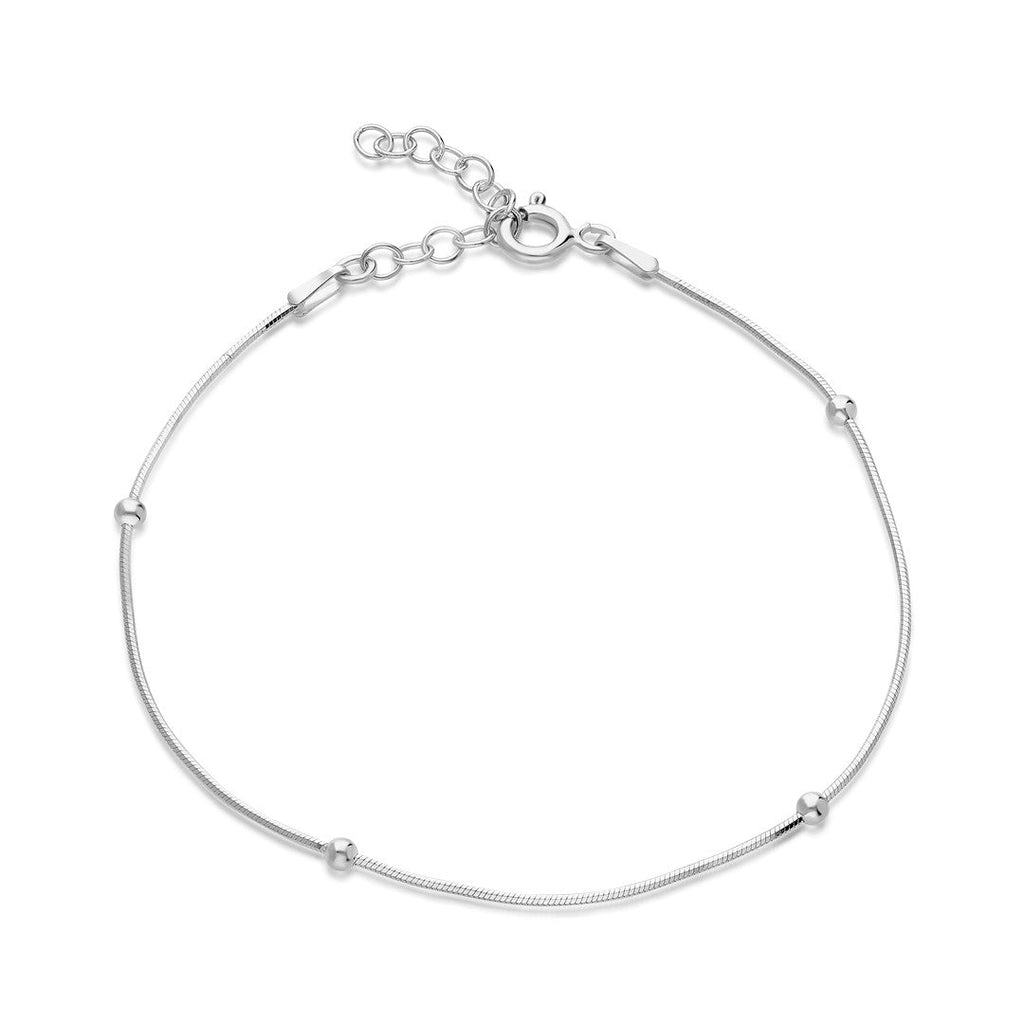 Doricalı Yılan Zincir Bileklik - 925 GÜMÜŞ