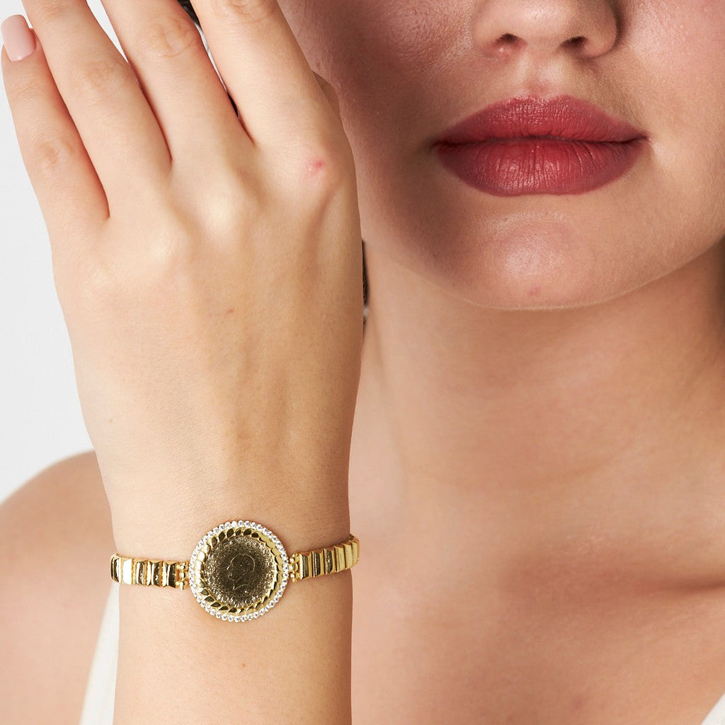 Dikdörtgen Zincir Bileklik - 925 GÜMÜŞ