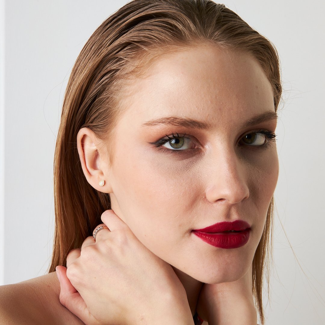 Su Damlası Piercingi - 925 GÜMÜŞ