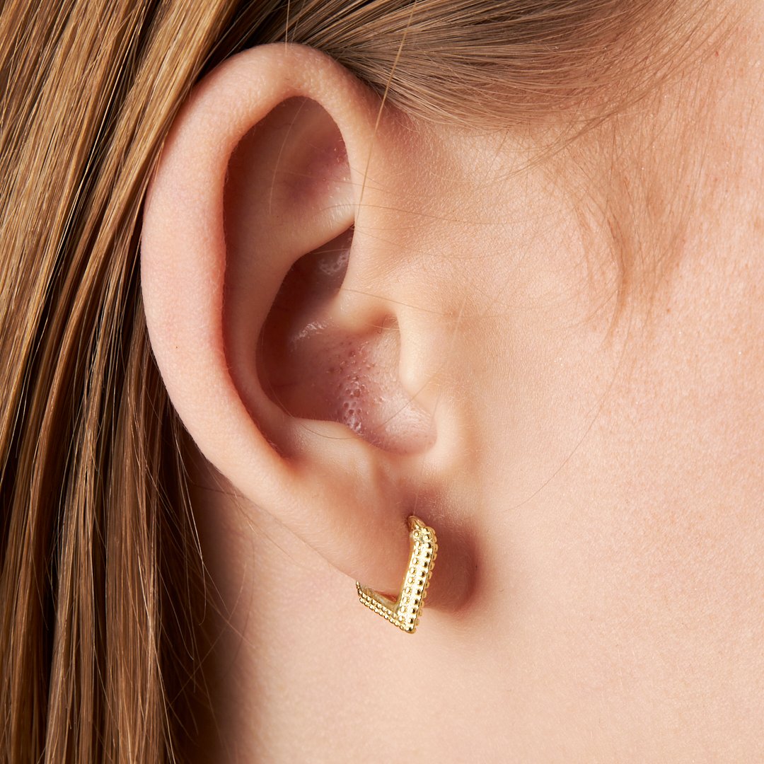 Basit Üçgen Piercing - 925 GÜMÜŞ