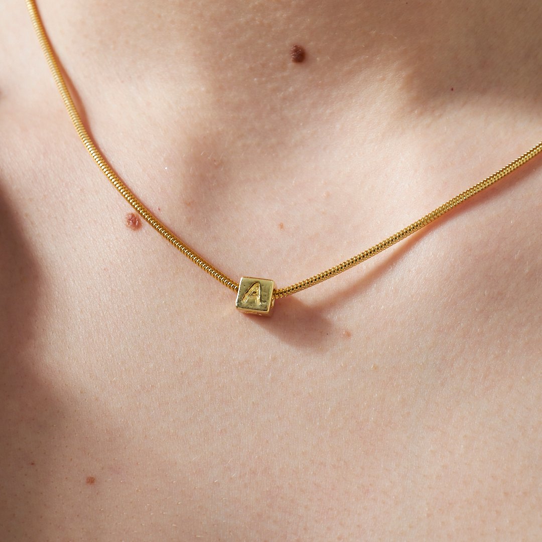 Mektup Küp Zincir Seti - 925 GÜMÜŞ