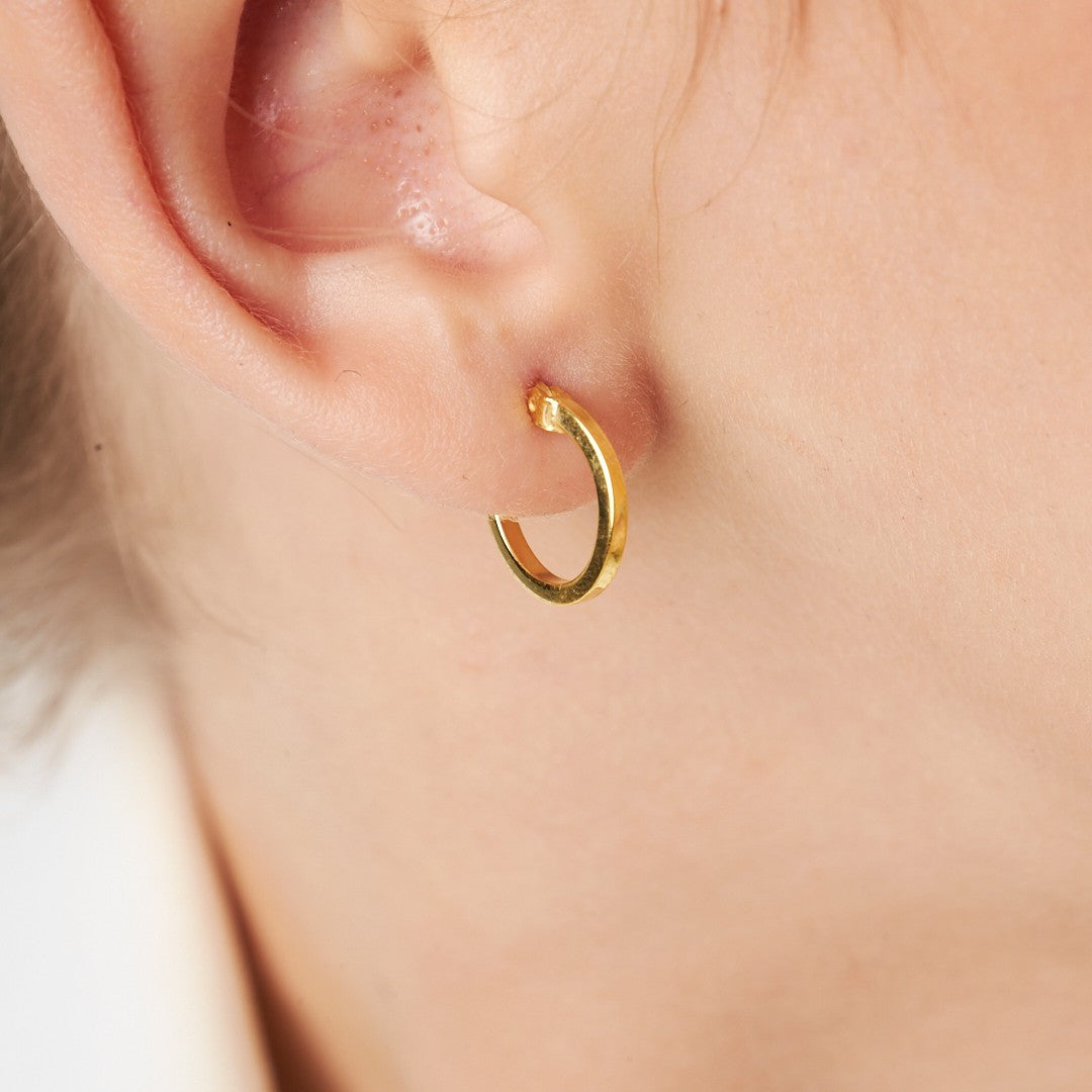 Klasik Halka Küpeler - 925 GÜMÜŞ