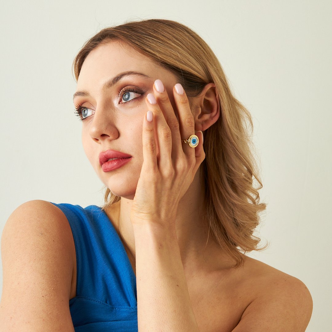 Büyük Göz Yüzük - 925 GÜMÜŞ