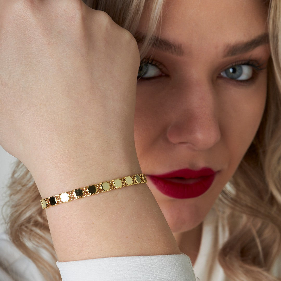 Çınar Yaprağı Bileklik - 925 GÜMÜŞ