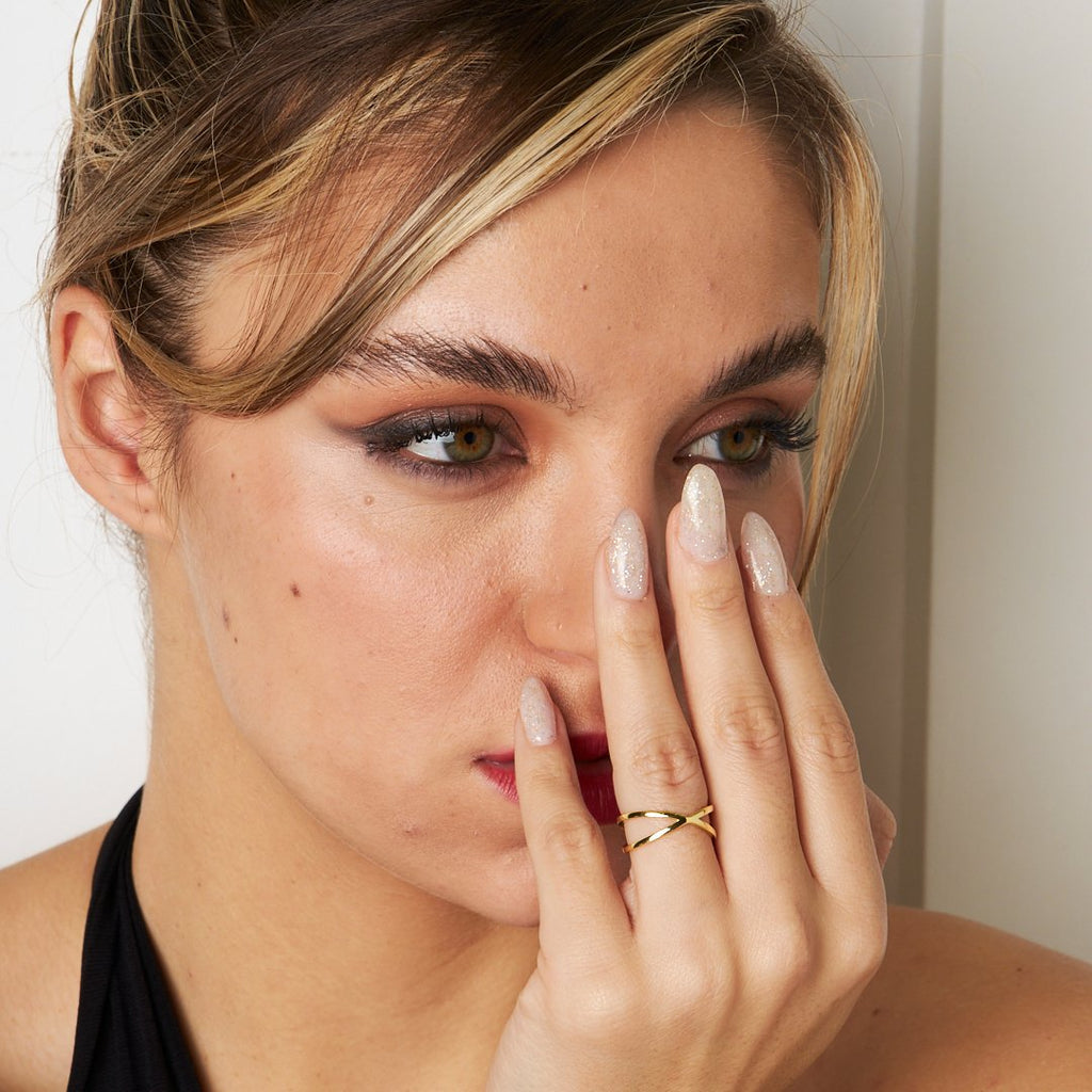 Çapraz Yüzük - 925 GÜMÜŞ