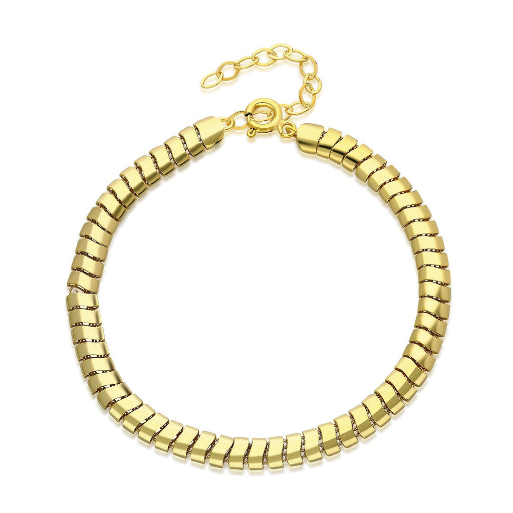 Balıksırtı Taşsız Bileklik - 925 GÜMÜŞ