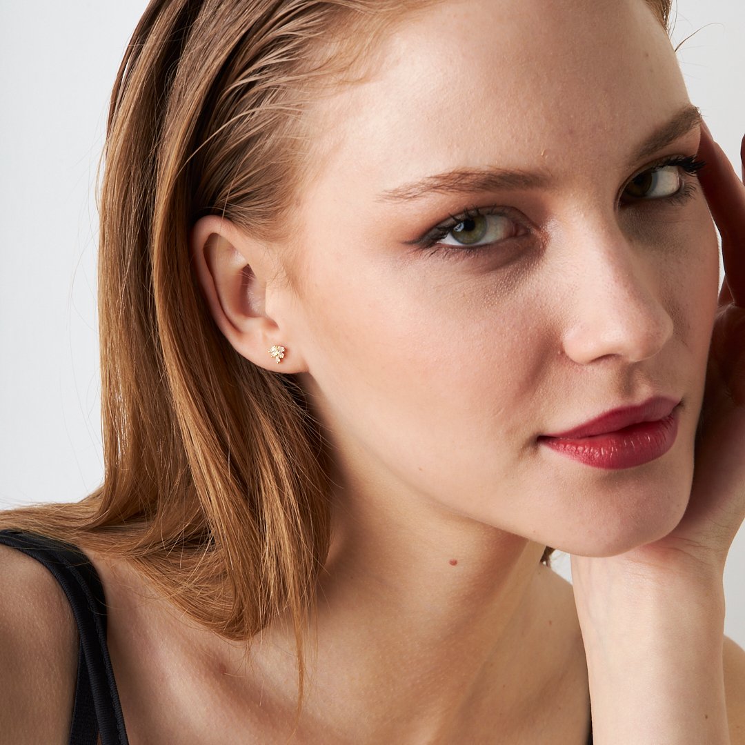 Sıralı Baget Piercing - 925 GÜMÜŞ