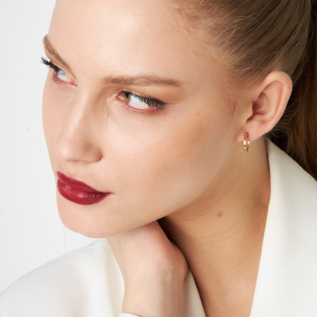 Klasik Halka Küpeler - 925 GÜMÜŞ