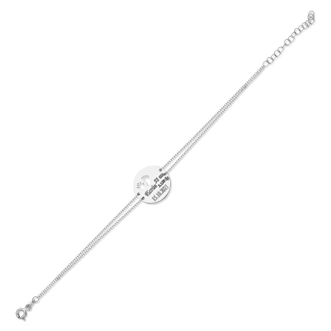 Yenidoğan Bebek El Ayak Bilekliği - 925 GÜMÜŞ