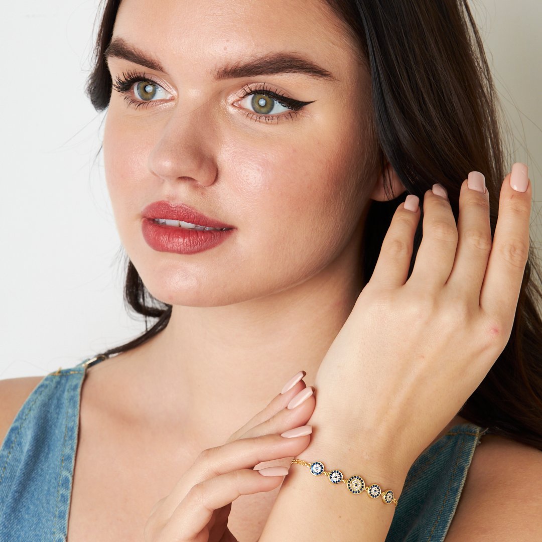 Beşli Nazar Bileziği - 925 GÜMÜŞ