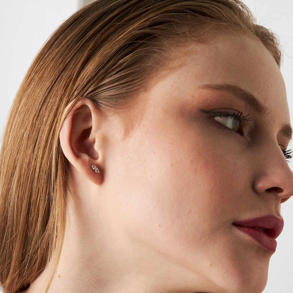 Kare  Piercingi - 925 GÜMÜŞ