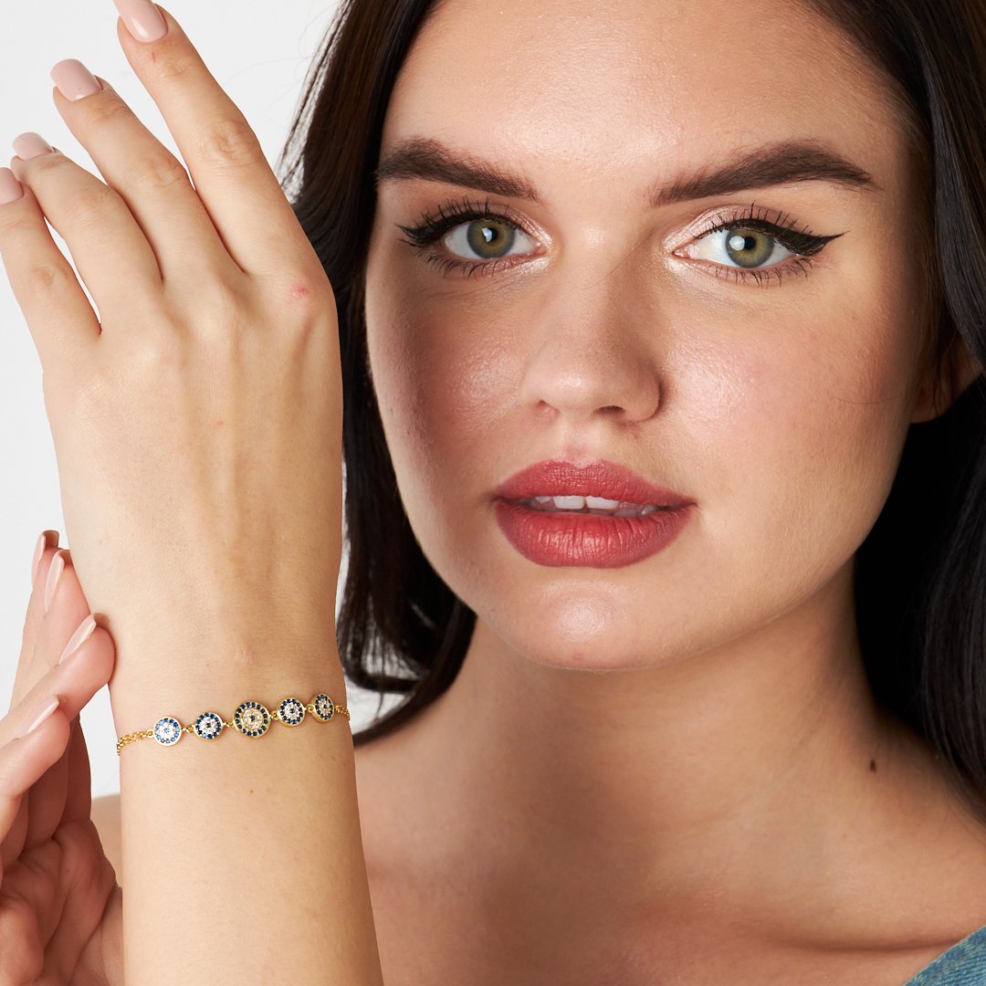 Beşli Nazar Bileziği - 925 GÜMÜŞ