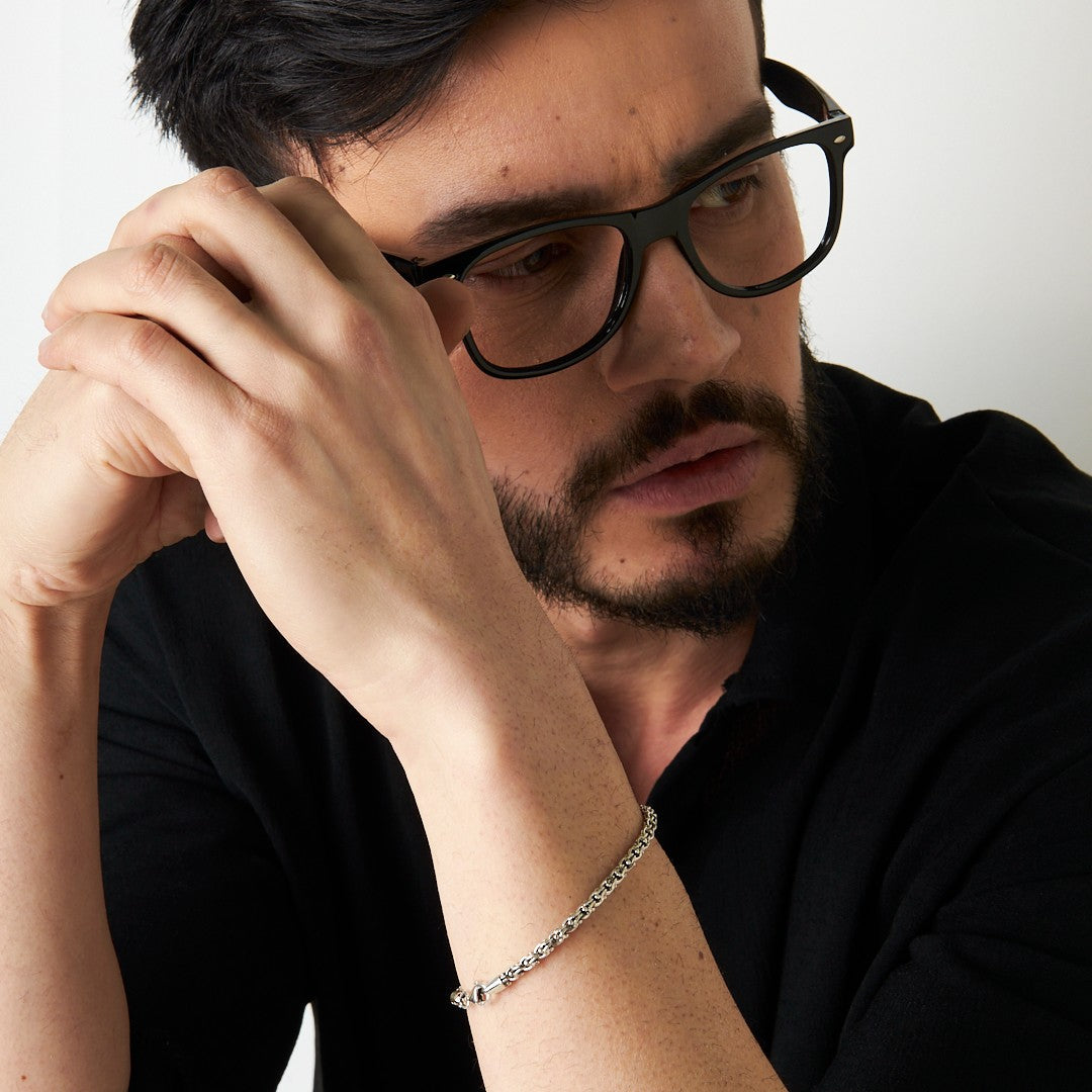 Doc Zincir Bileklik - 925 GÜMÜŞ