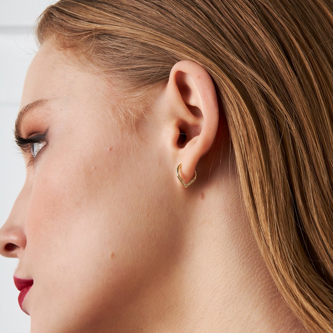 Gözyaşı Model Piercing - 925 GÜMÜŞ